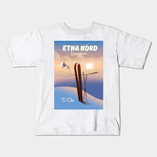 Etna Nord Linguaglossa italy Kids T-Shirt